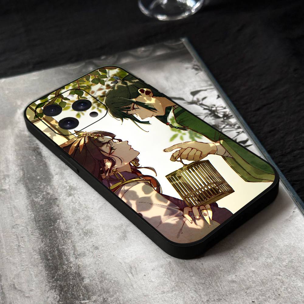 The Apothecary Diaries Anime Phone Case Black Silicone Soft Shell For IPhone 17 16 15 14 13 12 11 Air Pro Max Plus Hot Sale