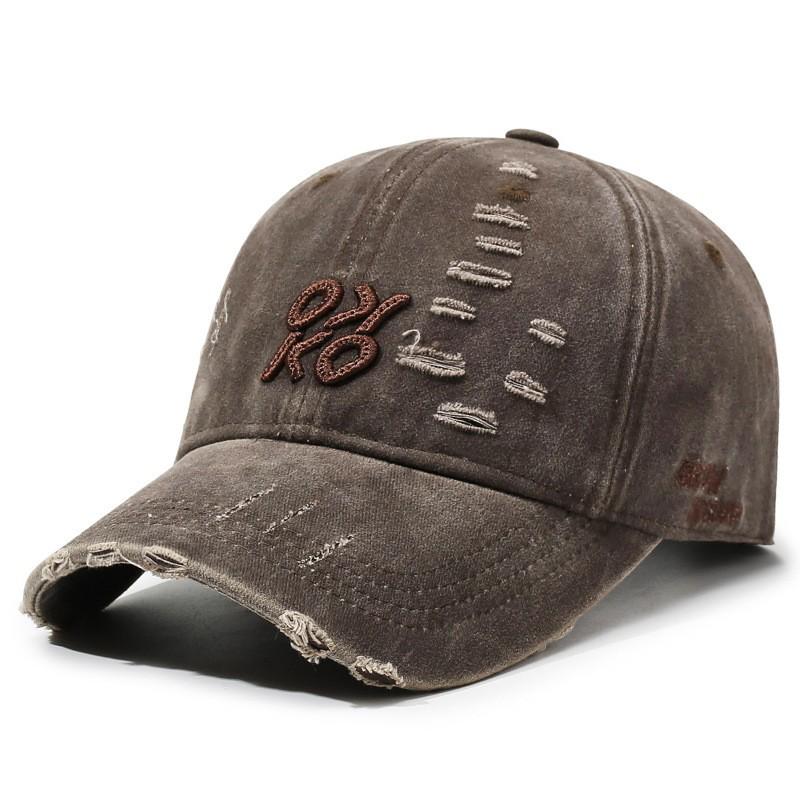 Casquette de Baseball Américaine Rétro à Visière de Canard et Calotte Souple - Lavable pour Hommes et Femmes