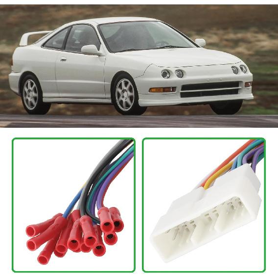 16 Pin Car Radio Wiring Harness Compatible with Honda Accord Civic CRV 1986-1998 Compatible with Acura Integra CL RL 1986-2001