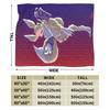 Soft Warm Blanket Child Airplane Travel Digimon Adventure Throw Blanket  Flannel Bedspread For Home Decor Fashion Sofa Bed Cover