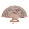 Exquisites Chinese Culture Handheld Fan Decorative Wood Handheld Folding Fan with Detailed Carving for Gift and Decors
