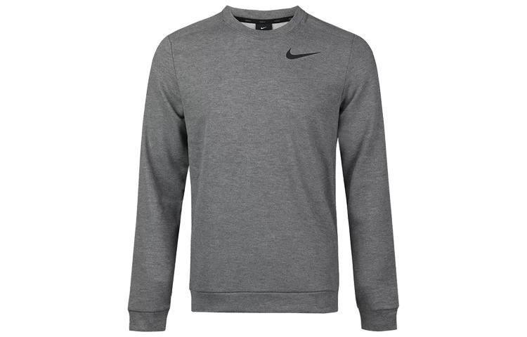 Nike Sweatshirts Men s Gray Crew Neck Moderate Regular CU6796-071 L
