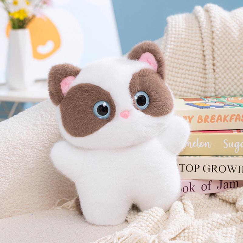 

Cartoon Cute Bib Cat Doll Ragdoll Cat Plush Toy Doll Children Pillow Rag Doll Gift Girl 35cm 0.3kg