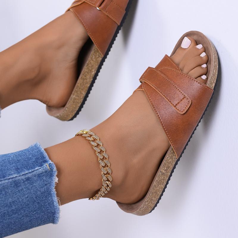 Sandals Women Wedge Premium Orthopedic Open Toe Sandals Vintage Anti-Slip Leather Casual FemalePlatform Retro Shoes