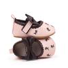 Citgeett Autumn Infant Baby Girls Flats Cute Floral Embroidery Dress Shoes Non-Slip Crib Shoes