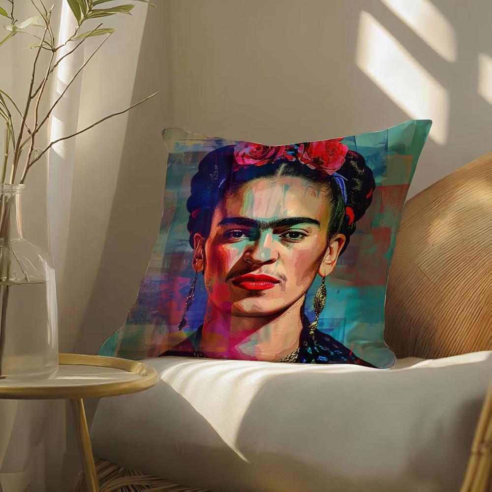 Federa per Cuscino con Stampa di Opere di Frida Kahlo per Divano del Soggiorno e Decorazione della Camera da Letto