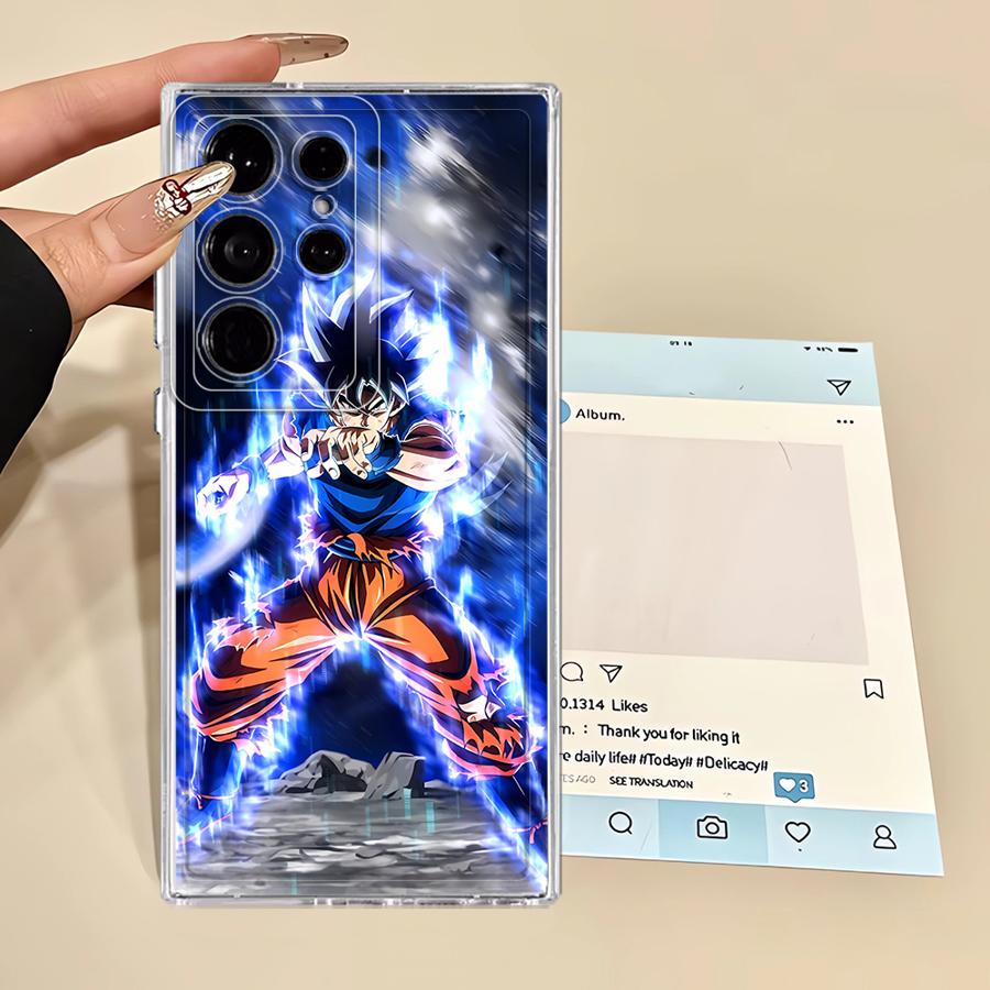 Phone Cover Case for Samsung Galaxy S25 Edge S26 S23 Ultra Note 20 Ultra 10 S20 Plus S21 S24 S22 FE Dragon Ball Cool Super