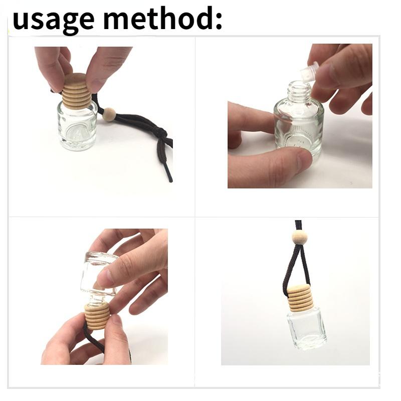 Araç Yağı Şişesi Meyve Kokusu Asılı Oda Spreyi Kolye Araba Parfümü