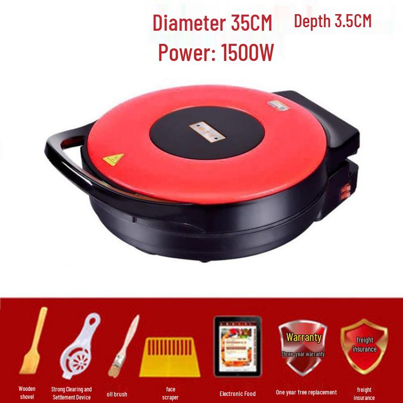 40CM Large Electric Griddle: Double-Sided Non-Stick Crepe & Pancake Pan for Home or Commercial Use