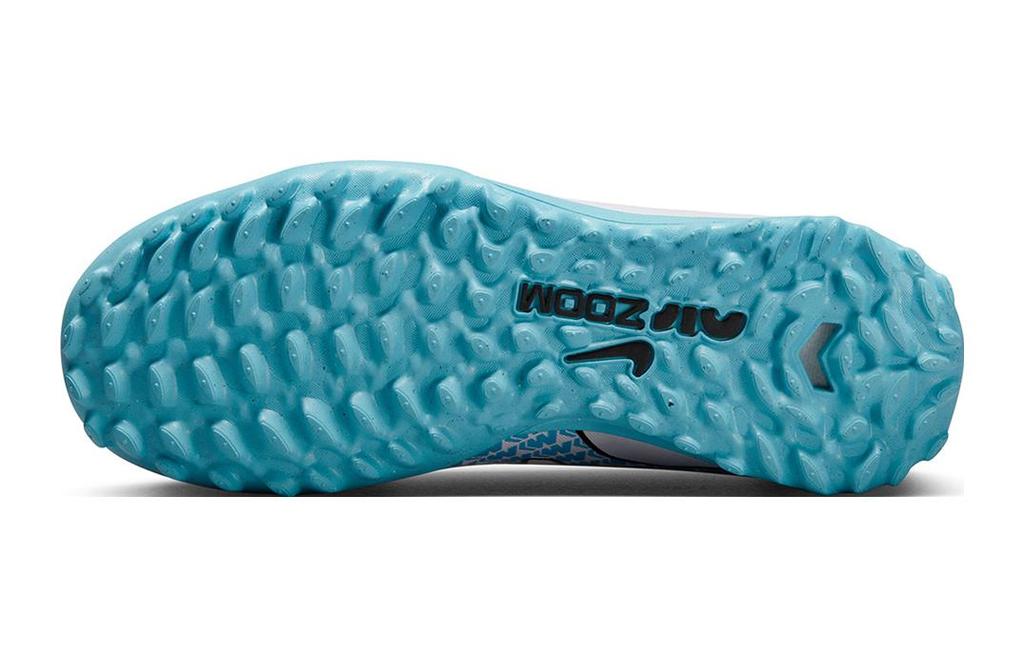 Nike Zoom Vapor 15 Academy Anti Kick Cushioning Low top Soccer Shoes White Blue Kids' DJ5621-146