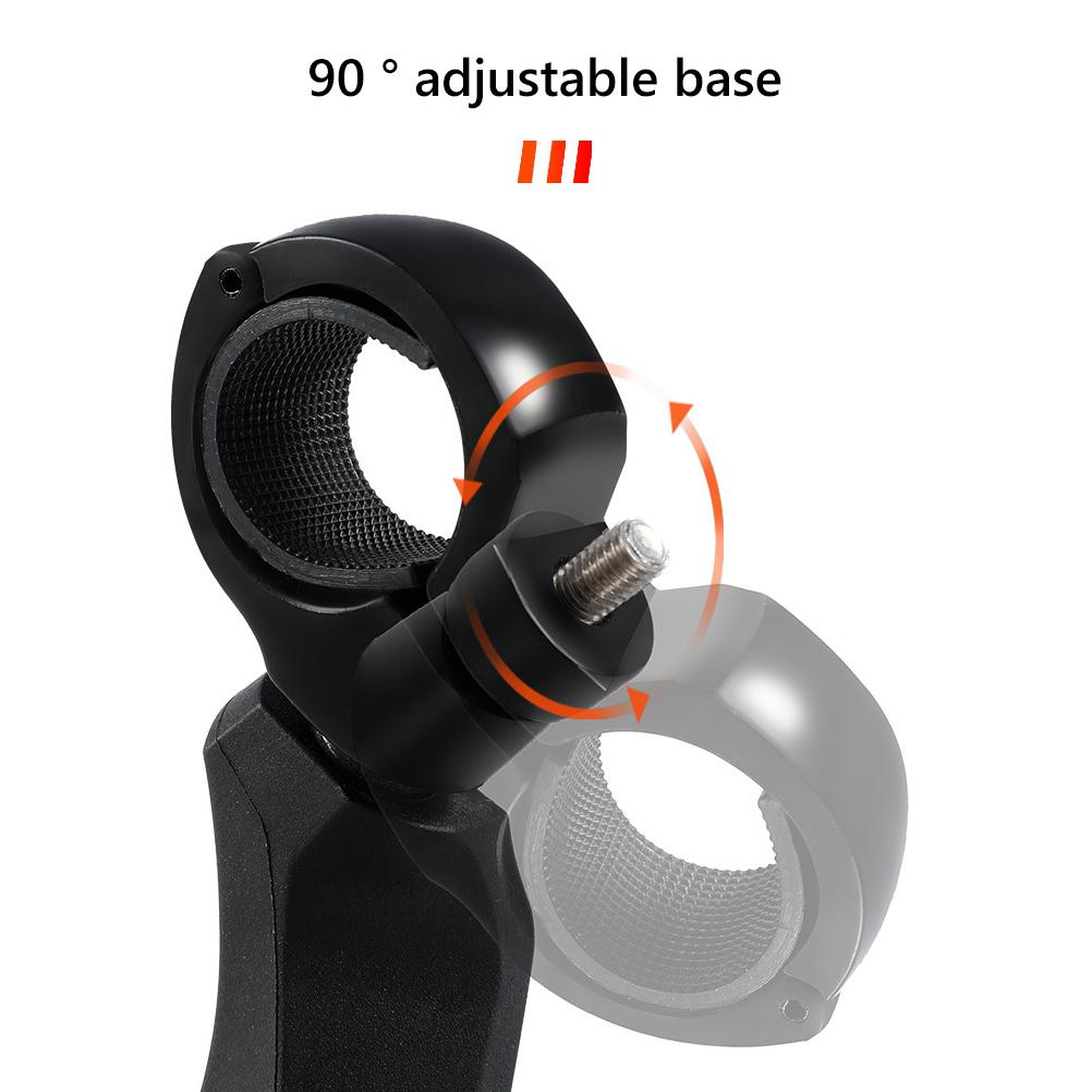 Bike Mirror Handlebar Mount Riding Rearview Mirror Adjustable Rotatable Safety Accessories for Mountain Road Bike Right Black
