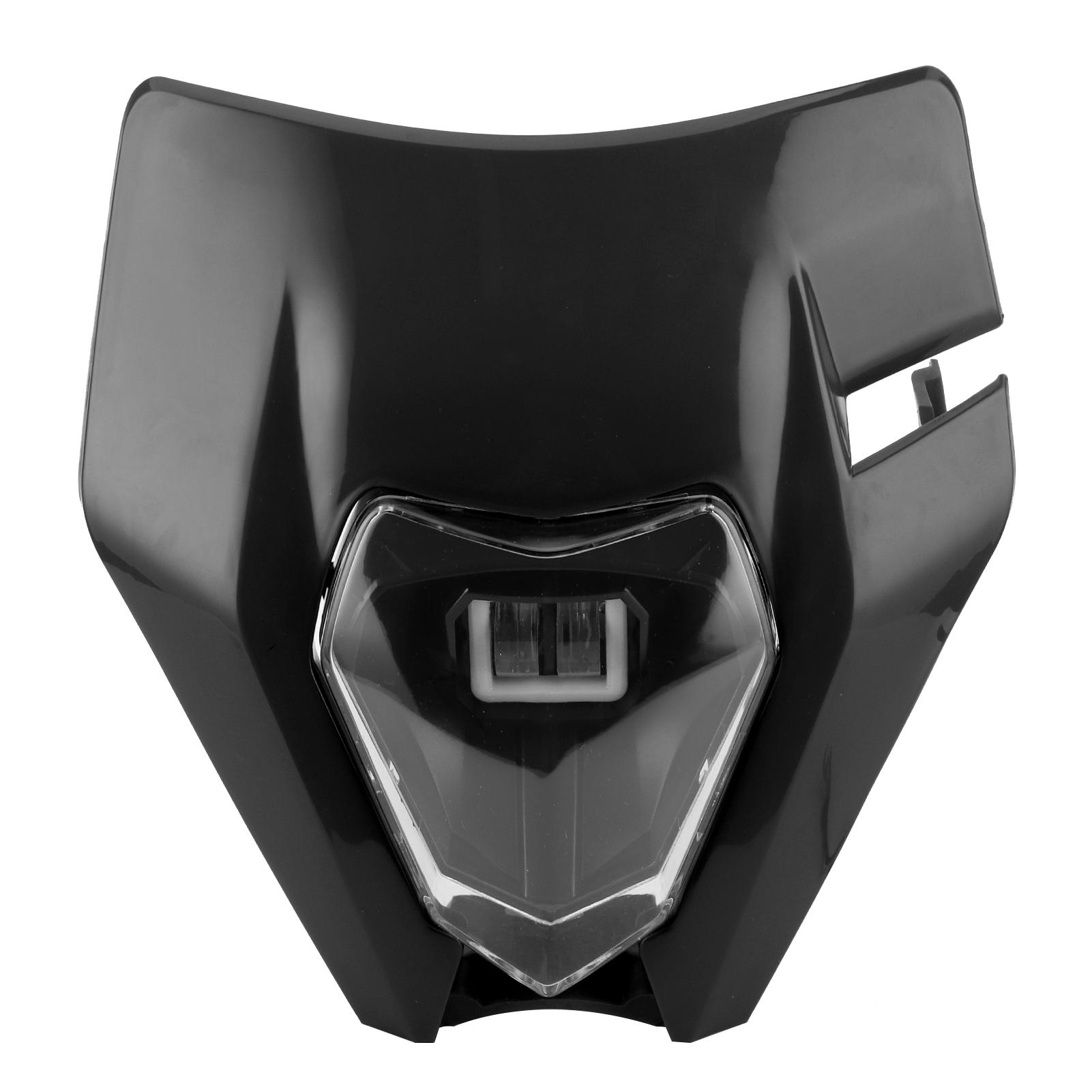 Универсальная мотоциклетная фара дальнего/ближнего света, светодиодная фара 60 Вт 6000K, дневной ходовой огонь, черная