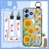 Phone Holder Kickstand Phone Case For ZTE Blade A73 4G/V50 Smart Durable Anti-dust Silicone Wrist Strap Fashion Design