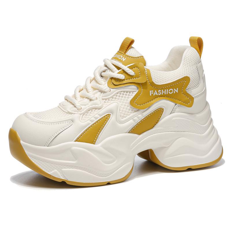 Net face dad shoes for women  2026 summer new style  interior height increasing women's shoes