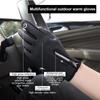 Reusable USB Heated Gloves Polyester Touchscreen Gloves Durable Rechargeable Gloves  for Winter