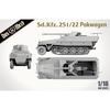 Das Werk 1/16 Scale German Armored Personnel Carrier Sd.Kfz.251/22 Ausf.D Pakwagen 2-in-1 Plastic Model Kit USCDW16022