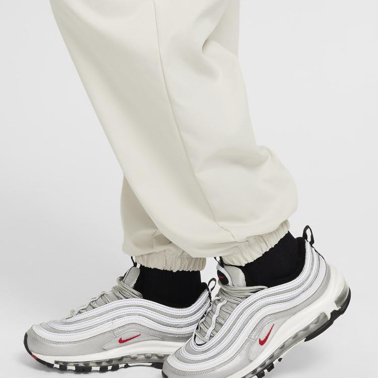 Nike Knitted Sports Pants Comfortable Soft Versatile Men Bottoms Light-Bone White FZ5554072