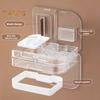 3-in-1-Pillenteiler, Aufbewahrungsbox für Tabletten, feuchtigkeitsbeständig, tragbare Größe, transparent, multifunktionale Pillentragetasche