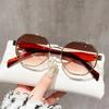 Fashion Polygon Sunglasses Women  Luxury  Design Unique Eye Protection Sun Glasses Vintage Small Frame Travel Eyewear