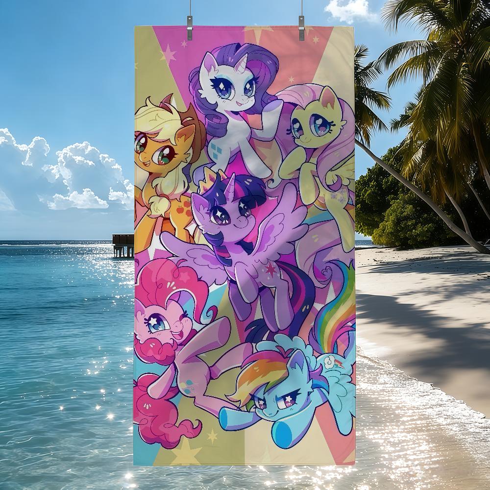 HB My L-Little P-Pony Towel Quick Drying Beach Towels Are Suitable For Swimming Pools Camping Yoga And The Gym