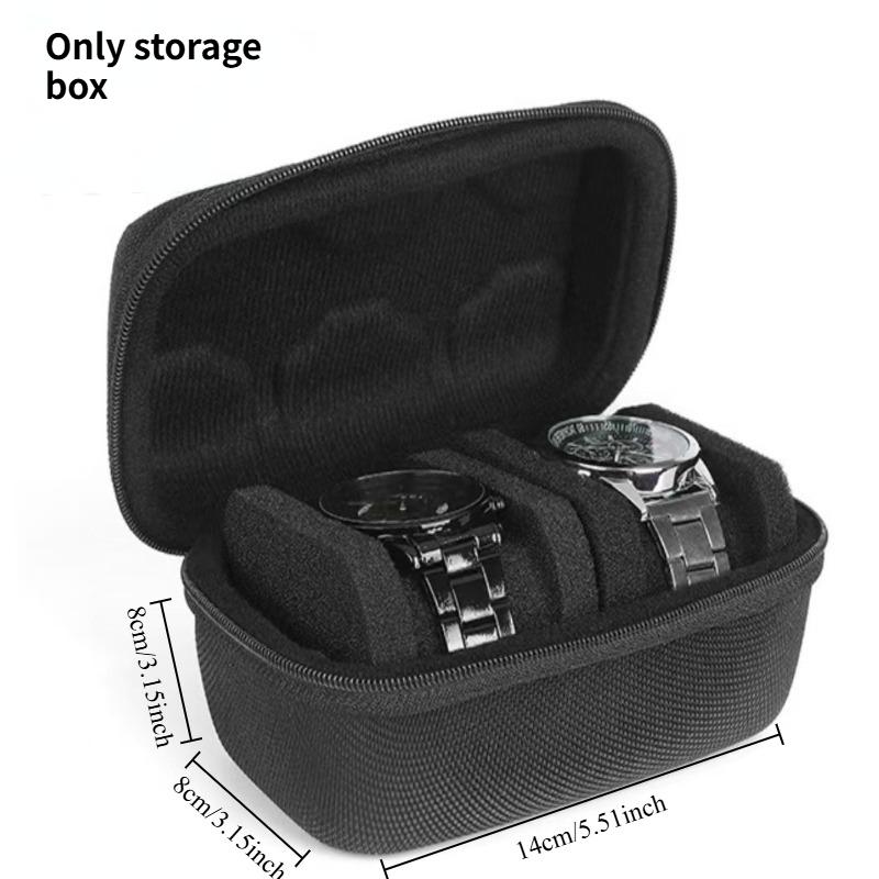 1pc Portable Travel Watch Storage Box Slot Watch Organizer Carrying Case Smart Watches Men Women Gift
