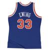 Maillot NBA Swingman - MITCHELL &amp; NESS - Patrick Ewing Knicks Hardwood Classics - Bleu - Taille US (M = L FR) - Mixte
