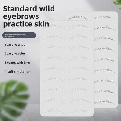 Peau d'entraînement en silicone pour débutants pour tatouages semi-permanents des sourcils