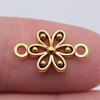 Connettori Fiore a Lavoro Aperto Gancio per Ciondolo Colore Bronzo Antico Creazione Gioielli Accessori Fatti a Mano Connettori per Ciondoli