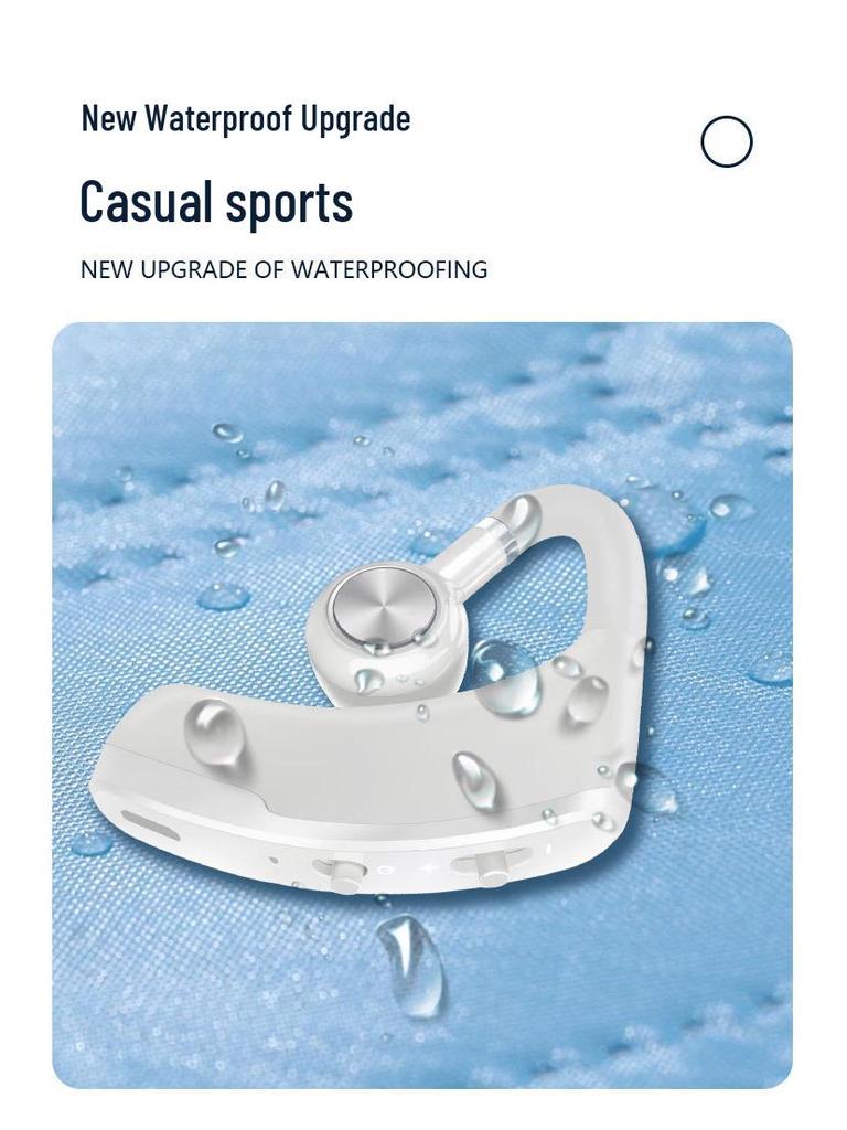 V98 Bluetooth Single Ear Hanging Earphones - Non-in-ear, Sports & Business, External Sound
