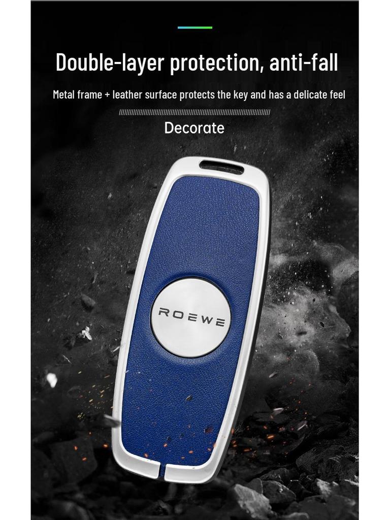 Roewe iMAX8 EV RX9 2023 Car Key Case – Metal Protective Shell with Buckle