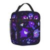Gengar Lunch Bag For Unisex Designer Lunch Box Retro Picnic Cooler Bag Convenient Oxford Tote Food Bags