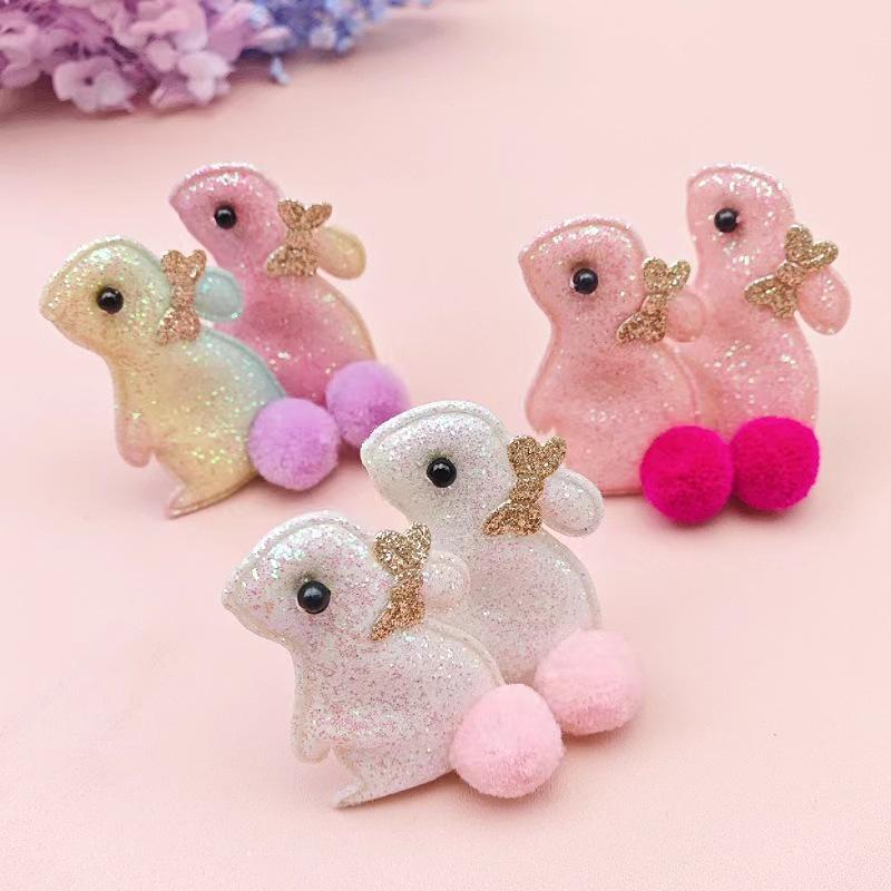 

Children s Glitter Ball Rabbit Hairpin Sequin Clip Standard