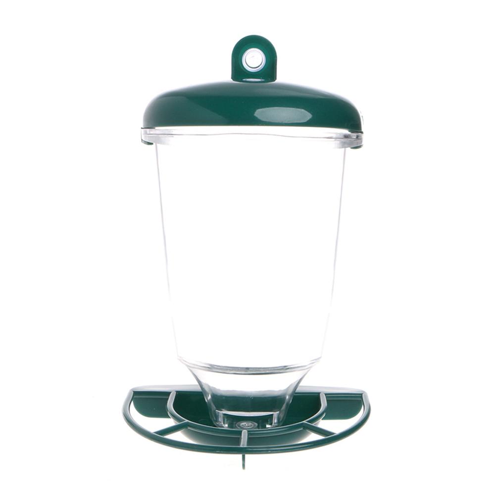 Transparent Bird Feeder Automatic Plastic Bird Feeder with Suction Cups