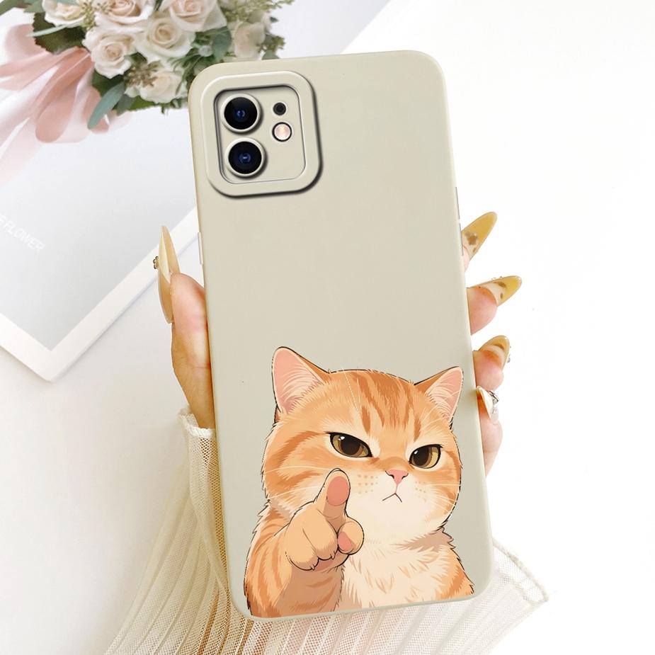For Apple iPhone 12 Pro Case iPhone12 Mini Cute Cat Cartoon Cover Soft TPU Phone Case For iPhone 12 Pro Max iPhone12 Fundas Bags