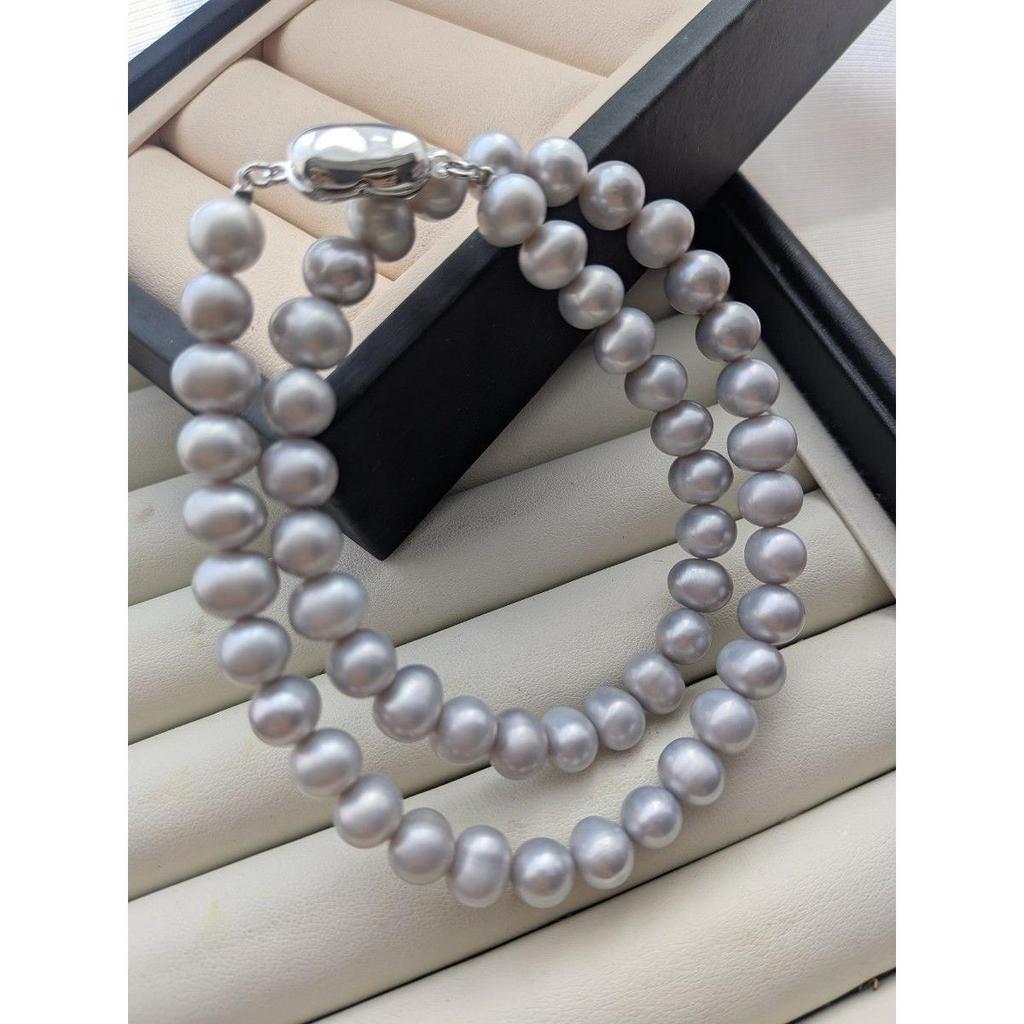 Used Pearl Necklace Baroque Pearl Freshwater Pearl Daily Ceremonial Occasion Gray New