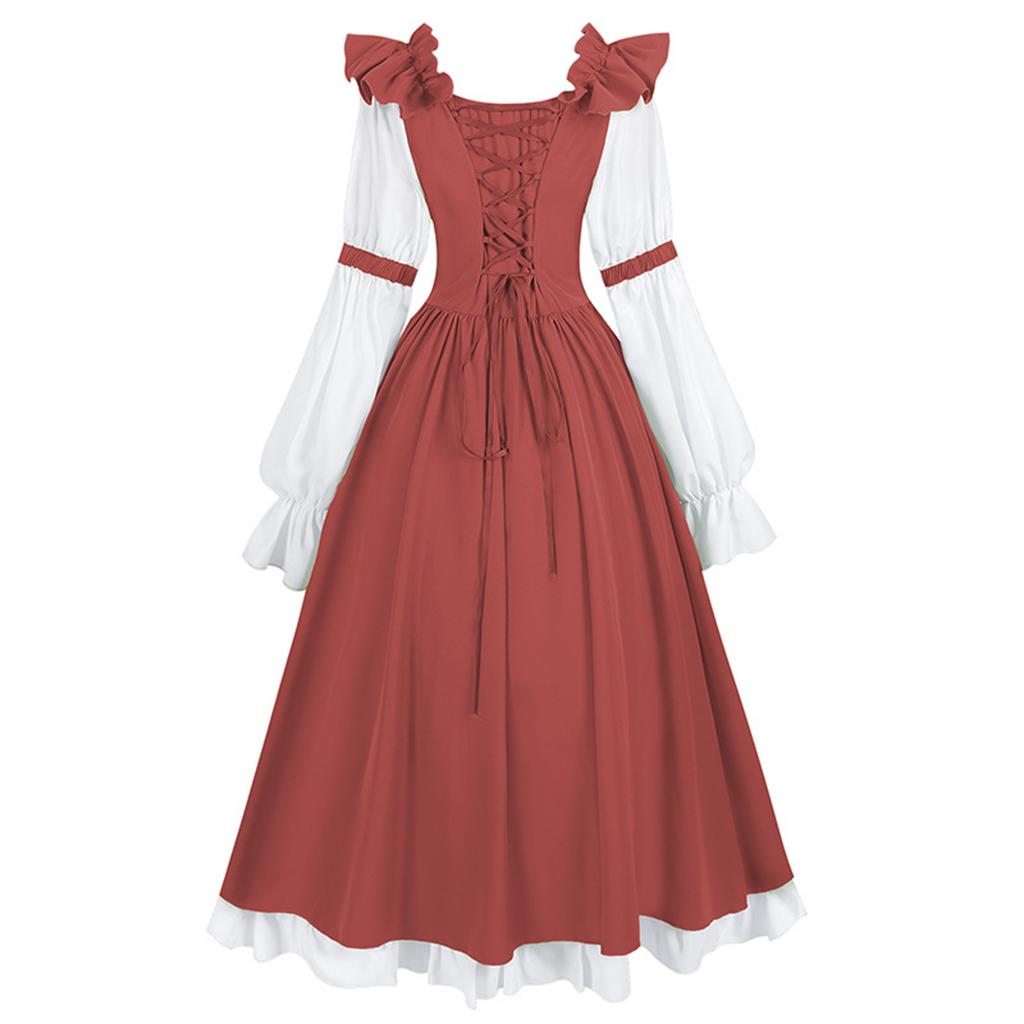 Women's Sexy Retro Halloween Gothic Suspender Hip-wrapped Gothic Sleeve Sexy Dress