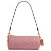 Barrel 22 Presbyopia All-over Printed Metal Accessories Coated Canvas and Calfskin Crossbody Shoulder Bag Small Size Women's Pink