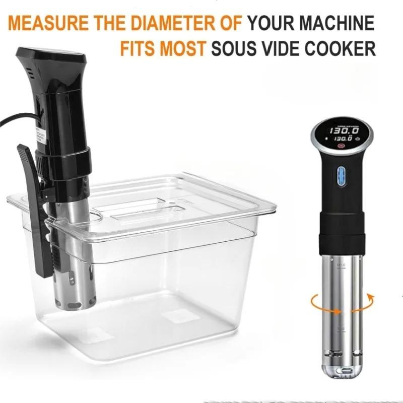 25L BPA-vrije Sous Vide Kookcontainer met Deksel - Hittebestendig voor Precieze Maaltijden op Lage Temperatuur (Past op de meeste dompelcirculators)