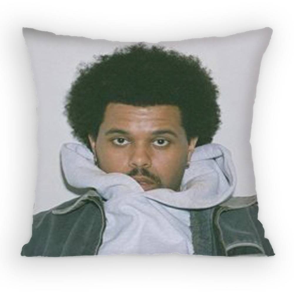 The WWeeknd XO Singer Pillow Case Antidustmite Pillowcase Invisible Zipper Silky Short Plush Sofa Cushion Cover