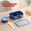 Portable Student Lunch Box With Microwave Safe Plastic For Office And School Use