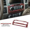 Red Carbon Center Control Adjust Panel Decor Trim Bezels for Ford F150 2015-