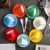 80ML Color Ceramic Coffee Cup Set Afternoon Tea Cups and Plates Breakfast Milk Mug Ceramic Espresso Coffee Cup