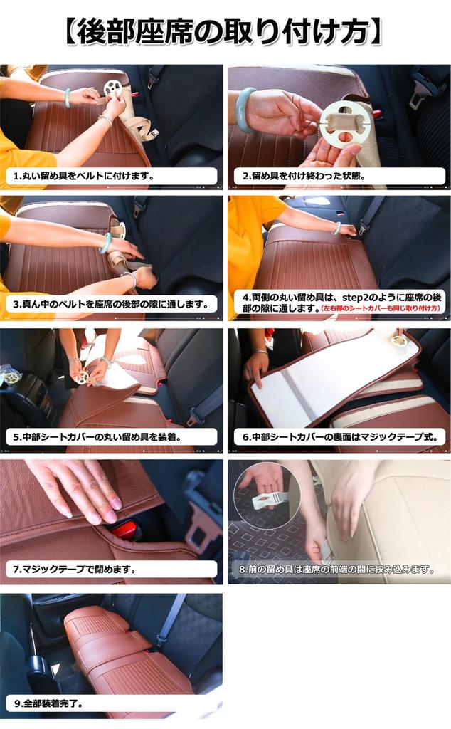 Faux Leather Car Seat Cushion Universal Fit 55cm x 55cm x [inotenka] Covers, Mats, Breathable, Non-Slip, (Approx. 55cm, Black) (Black Only, Approx.