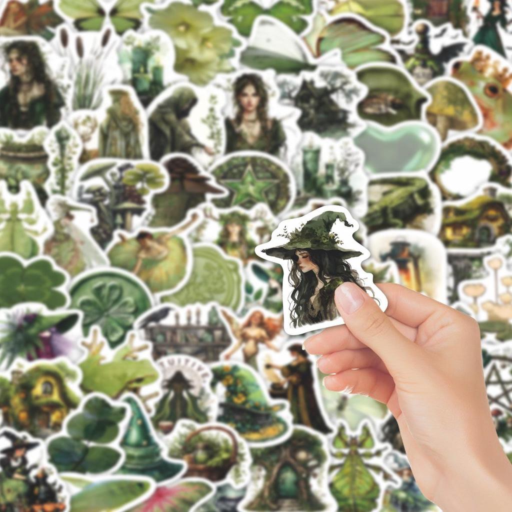 67 Forest Witch Stickers: Creative, Waterproof Graffiti for Notebooks and Journals