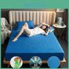 Color Solid Quilted Waterproof Embossed Mattress Protector Fitted Sheet Style Cover For Mattress Thick Soft Pad For Bed No Pillowcase