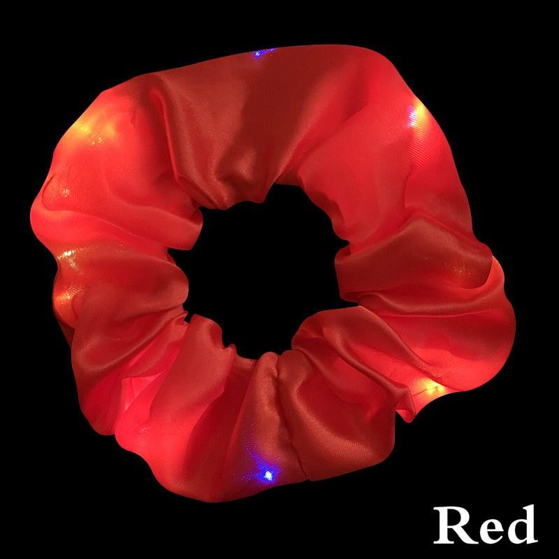 LED Large Intestine Hair Ring Nightclub Bar Dance Club Luminous Hair Accessories