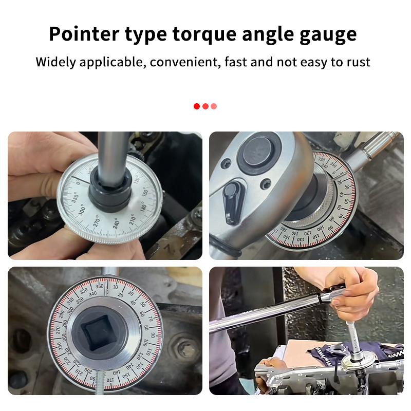 Torque Wrench Torquemeter Dial Hand Tool Auto Service Equipment Garage Calibrated In Degrees Automotive Tools Car Repairing 1PC