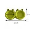Cat & Dog Dual-Purpose Cartoon Frog Bowls - Anti-Tip Food & Water Bowls