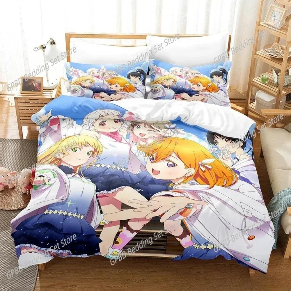 Luxury New 3D Print Anime Kawaii Girs Love Live! Bedding Set Single Twin Full Queen King Size Bed Set Adult Kid Bedroom