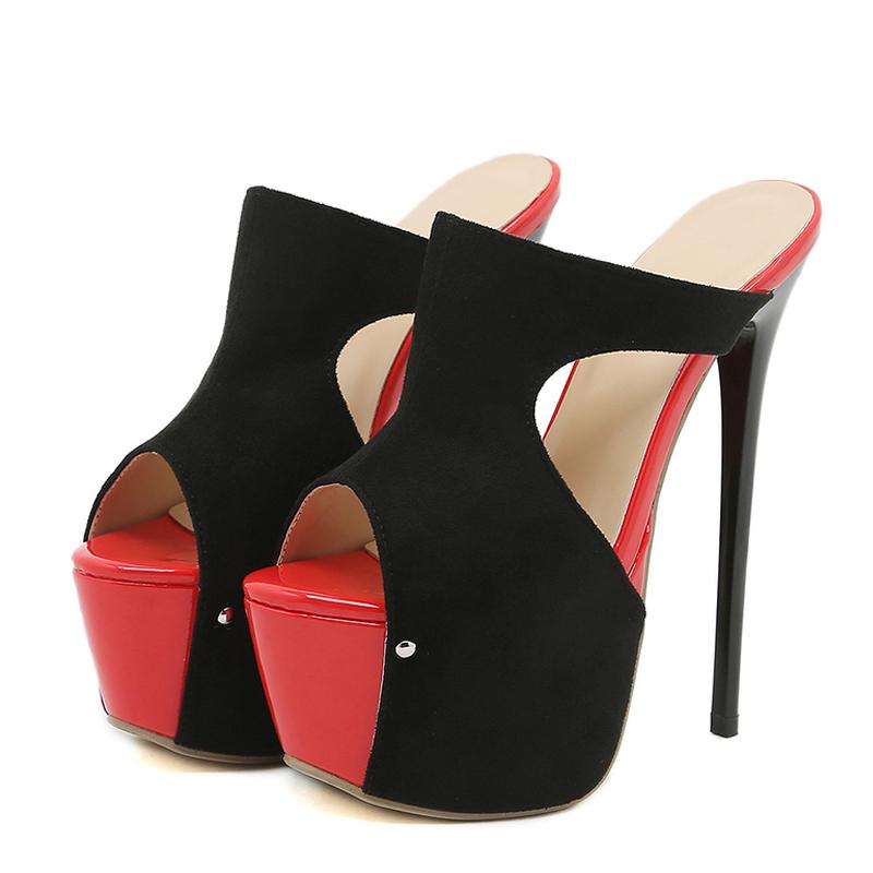 Eilyken Summer High Heels Women Slippers Female Pumps Slide Shoes Size 35-42